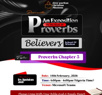 An Invitation to the Believers’ School of Wisdom – Proverbs Chapter 3