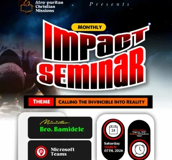 Monthly Impact Seminar – Calling the Invincible into Reality