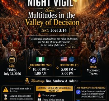 🔥 MONTHLY NIGHT VIGIL