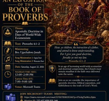 AN EXPOSITION OF THE BOOK OF PROVERBS